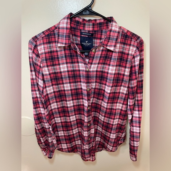 ✨2 For $6 American Eagle Women’s Flannel Size Small #A1 - Picture 1 of 5